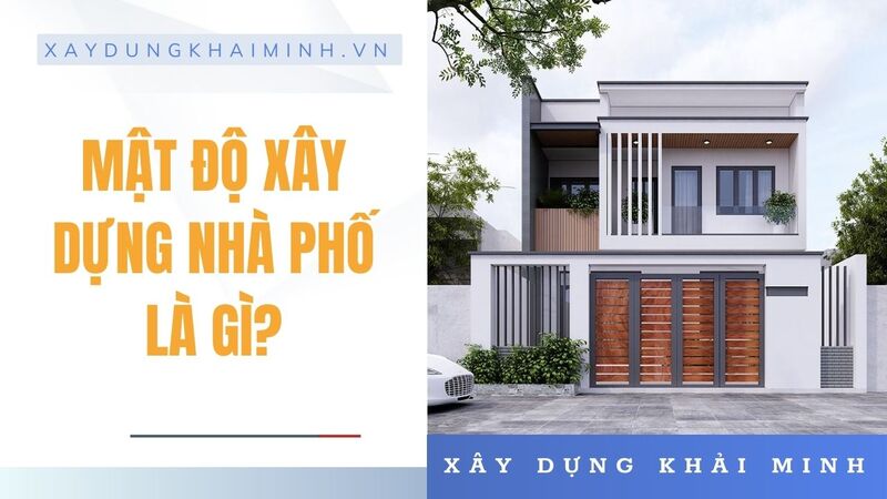 mật độ xây dựng nhà ở riêng lẻ
