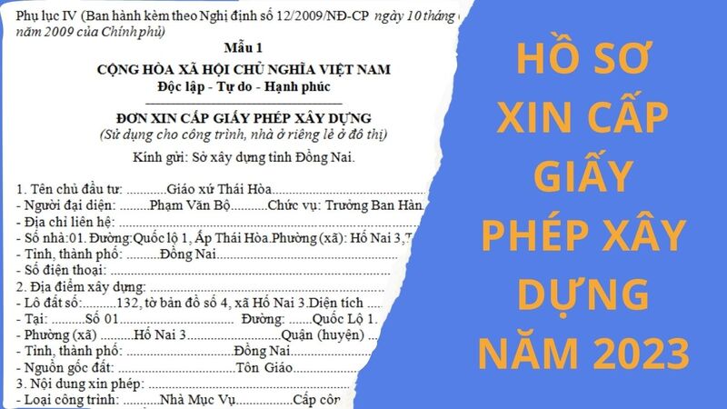 Thủ tục xin giấy phép xây dựng nhà ở