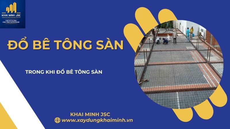 đổ bê tông dầm sàn
