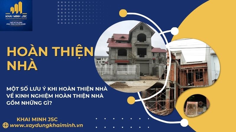 quy trình hoàn thiện nhà