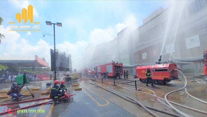 Cần thực hiện diễn tập thử định kỳ để kiểm soát tốt khi rủi ro cháy nổ xảy ra