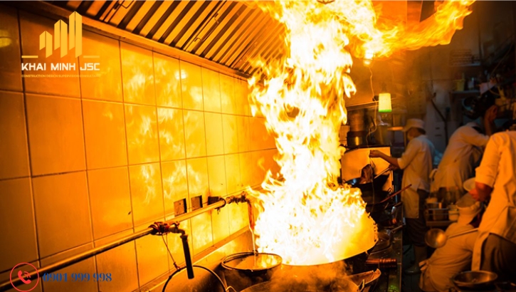 Bếp là khu vực dễ xảy ra cháy nổ nhất trong trung tâm thương mại