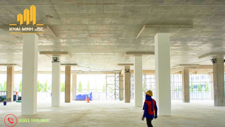 Sàn bê tông không dầm giảm thép, cốp pha, tiết kiệm 8–15% chi phí thi công