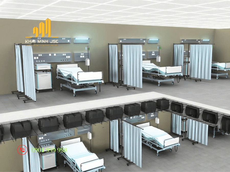 Sàn bê tông không dầm trong xây dựng tòa nhà phòng bệnh viện