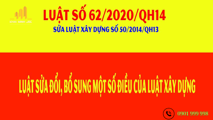 Luật số 2020 sửa đổi bổ sung một số điều của luật 2014