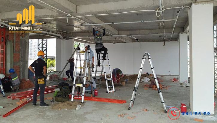 Thi công đường điện nước cho công trình