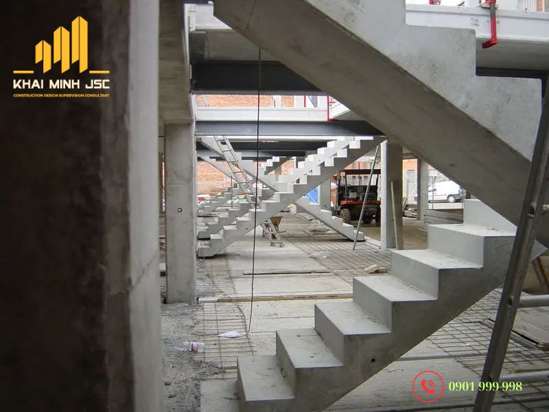 Thi công cầu thang bê tông cốt thép đúng kỹ thuật giúp