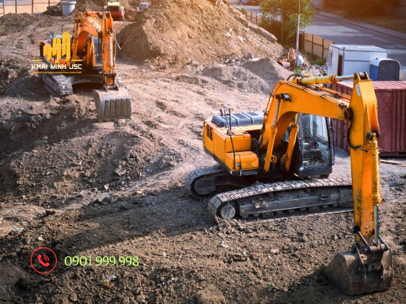 Kỹ thuật đào đất theo từng lớp và từng phân đoạn