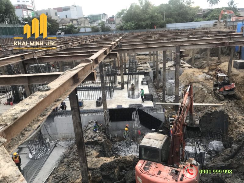 Công tác thi công móng cho dự án đô thị hiện đại