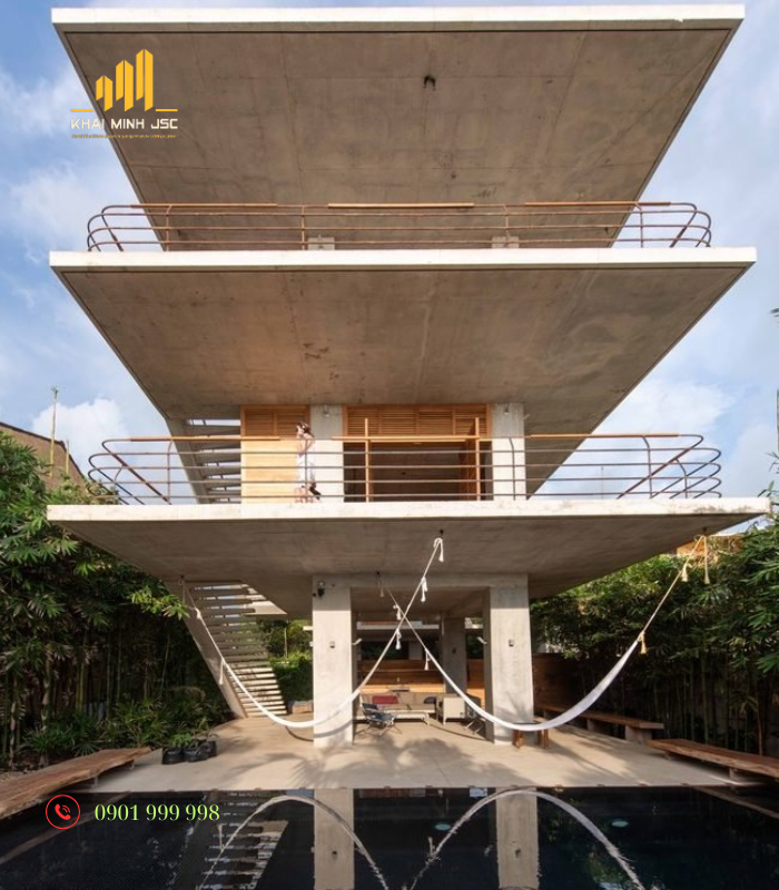 Công trình thi công sàn bê tông không dầm vượt nhịp