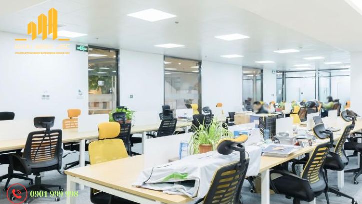 Thiết kế ánh sáng nhân tạo hợp phong thủy văn phòng