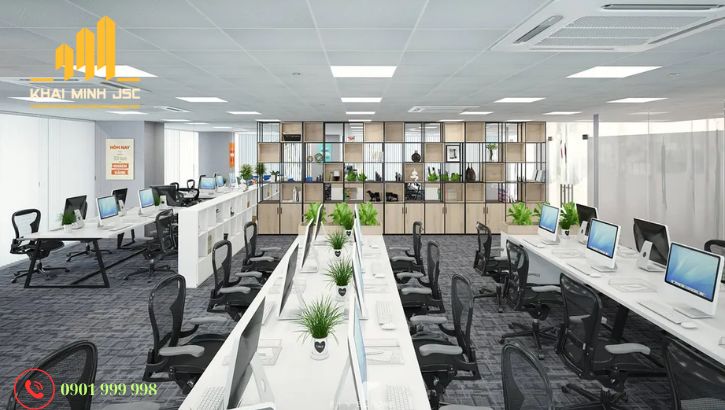 Tại các khu vực làm việc, phòng họp nên cân nhắc sử dụng ánh sáng cứng