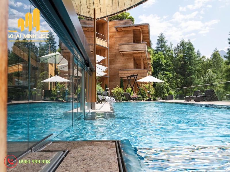 Thiết kế khách sạn cao cấp thân thiện môi trường đặc trưng bởi sự đơn giản