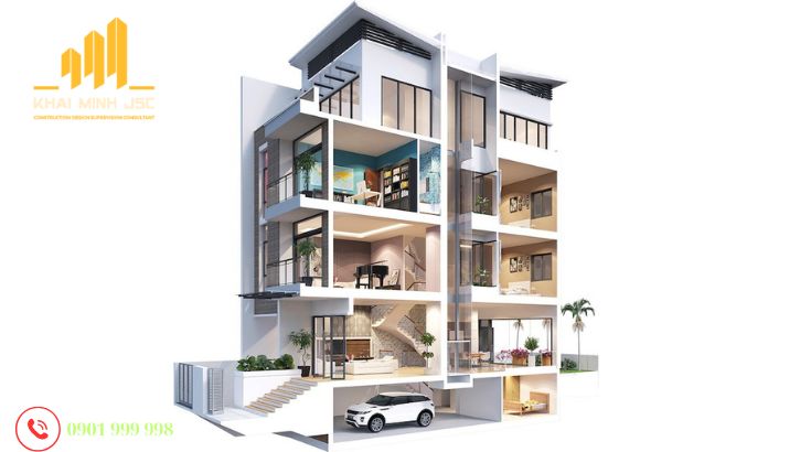 Cách tính chiều cao mỗi tầng trong nhà phố hợp phong thủy