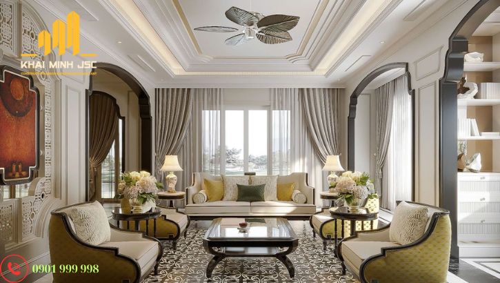 Mẫu thiết kế biệt thự sang trọng, thể hiện gu thẩm mỹ cùng dấu ấn của gia chủ