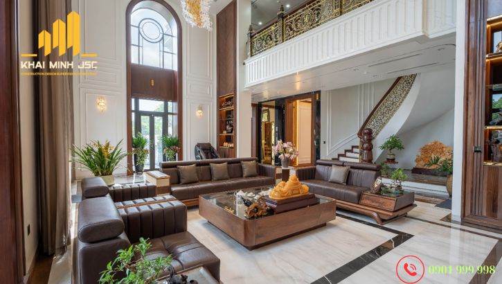 Mẫu thiết kế nội thất biệt thự đầy đủ tiện nghi
