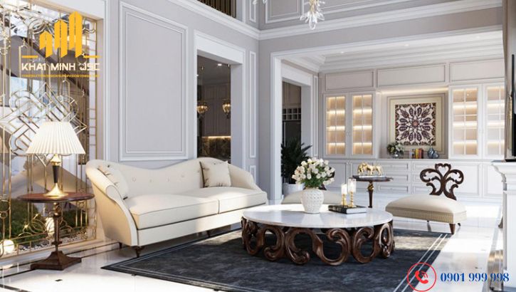 Mẫu thiết kế nội thất biệt thự tân cổ điển
