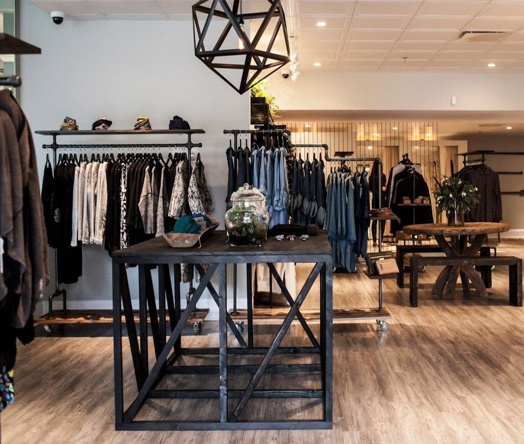 Thiết kế nội thất cửa hàng thời trang nam theo phong cách châu Âu