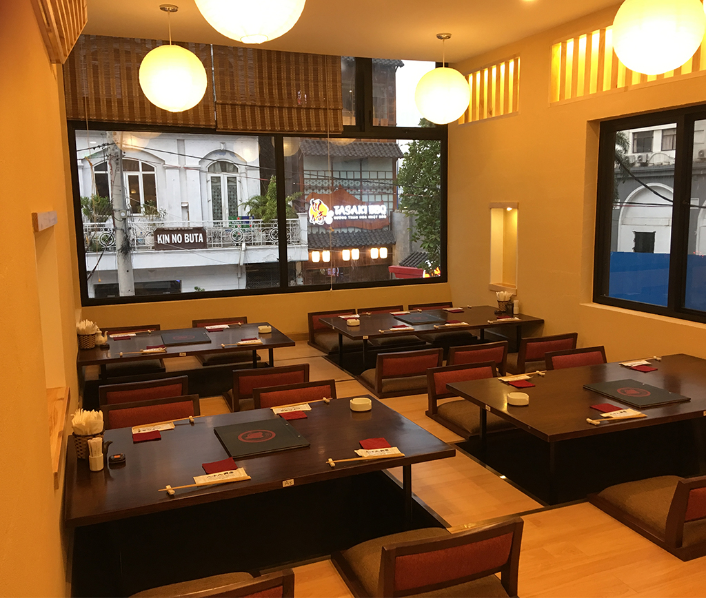 Thiết kế nội thất nhà hàng Nhật Bản
