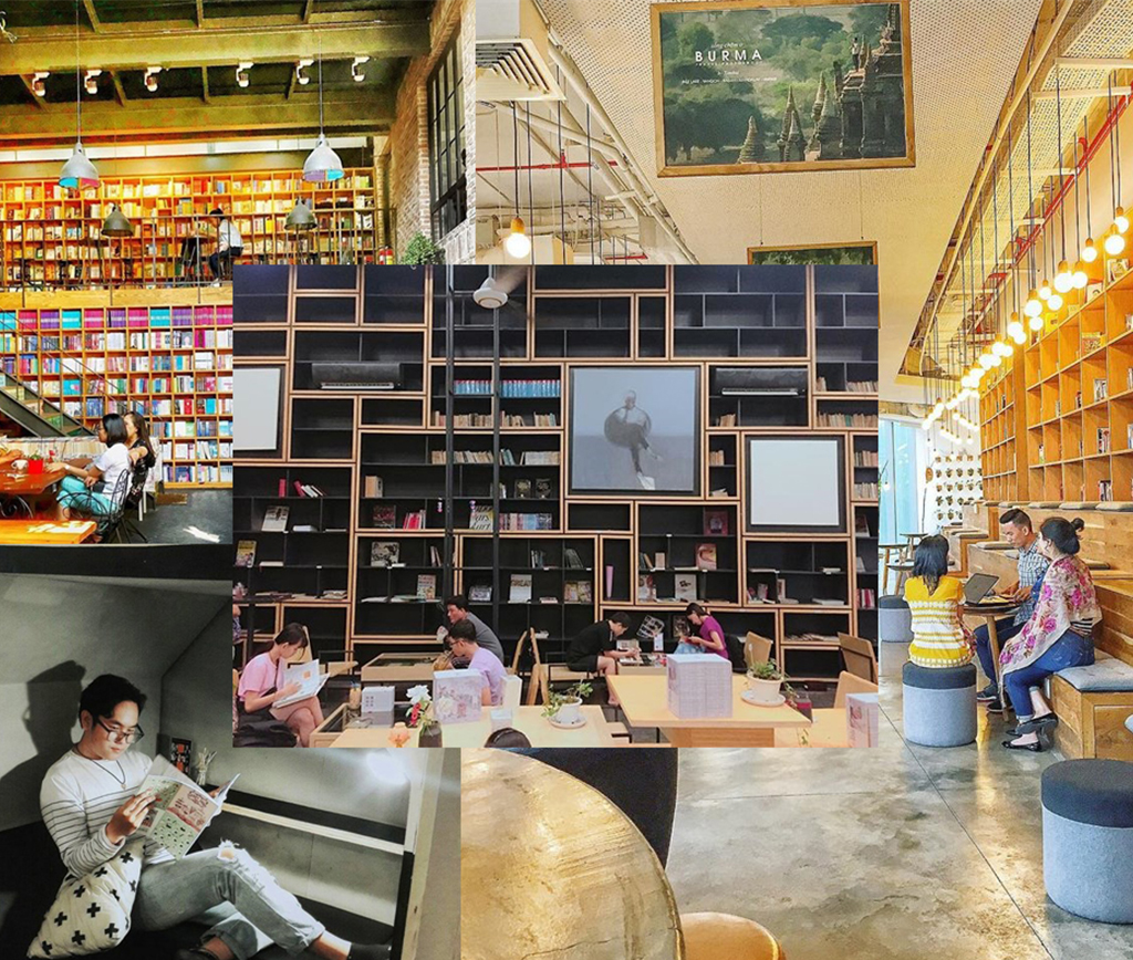 Thiết kế nội thất quán cafe sách