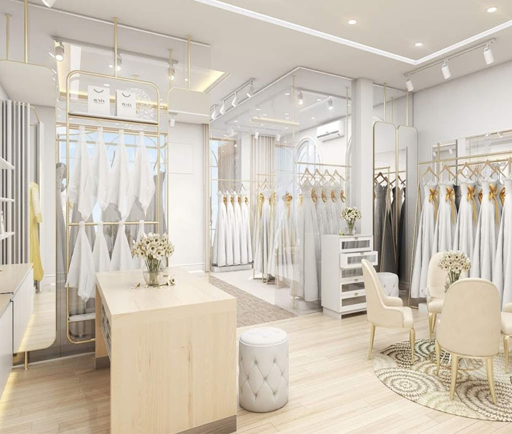 Thiết kế nội thất showroom áo cưới