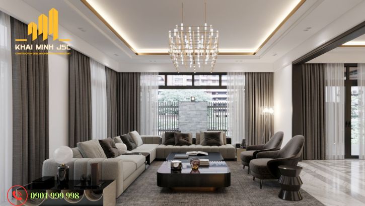 Thiết kế rèm ẩn trần đẹp khi đồng bộ với vật liệu và nội thất xung quanh