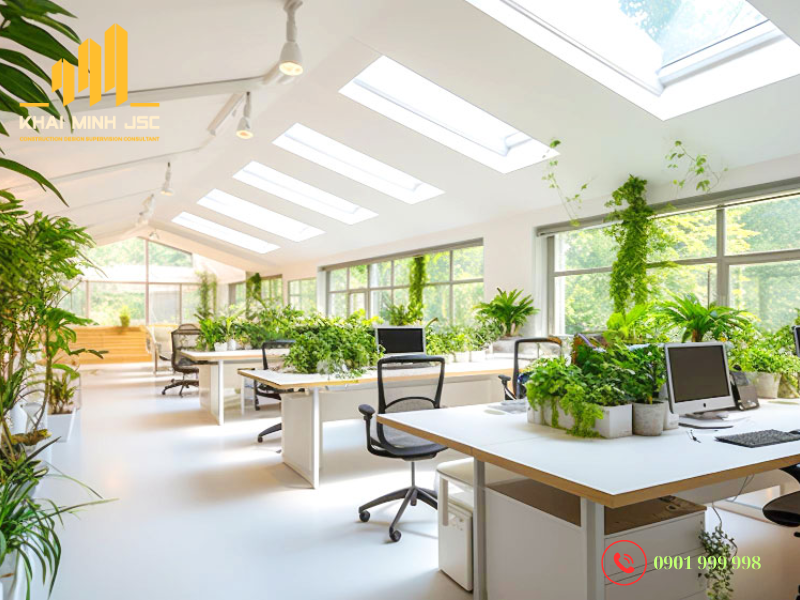 Thiết kế văn phòng tối ưu ánh sáng tự nhiên