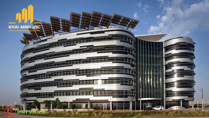 Thiết kế văn phòng kháng thiên tai tích hợp năng lượng tái tạo giúp tiết kiệm chi phí lâu dài