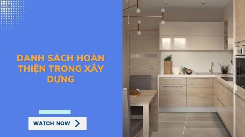 các bước hoàn thiện nhà