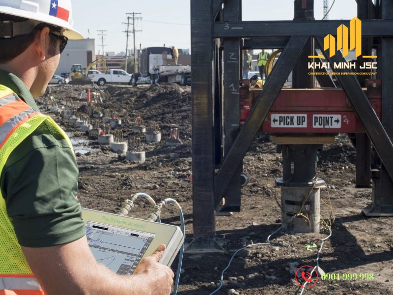 Kiểm tra ngẫu nhiên các cọc bằng phương pháp PDA hoặc PIT