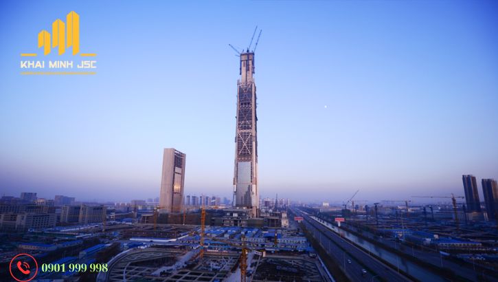 Goldin Finance 117 đang được kỳ vọng sẽ trở thành một trong những tòa nhà cao nhất và nổi bật nhất tại Trung Quốc