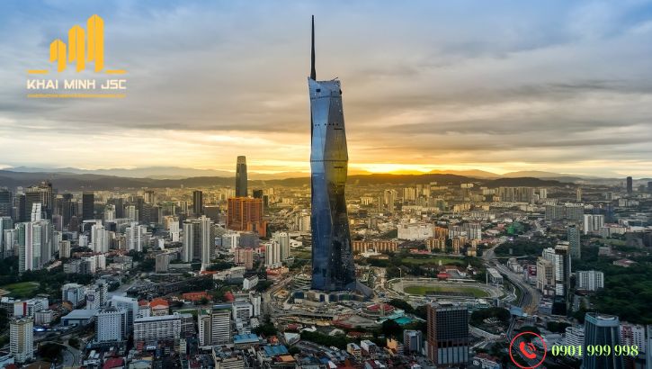 Merdeka 118 trở thành tòa nhà chọc trời cao thứ hai thế giới