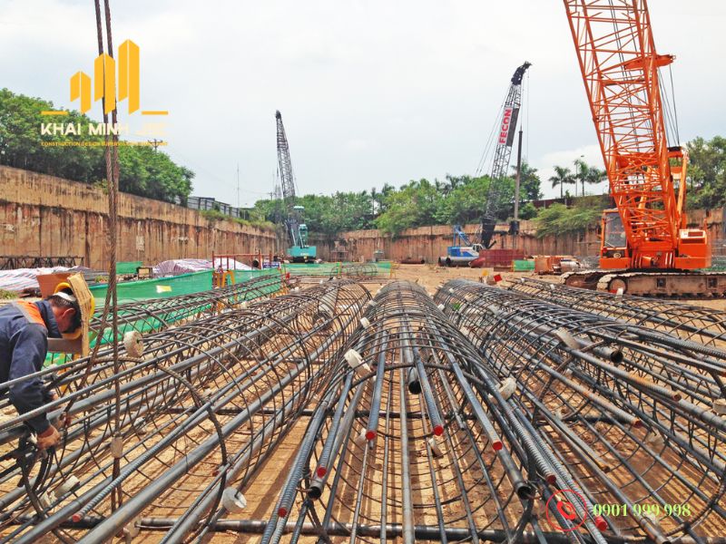 Cọc khoan nhồi được xem là giải pháp phổ biến khi xây dựng nhà cao tầng