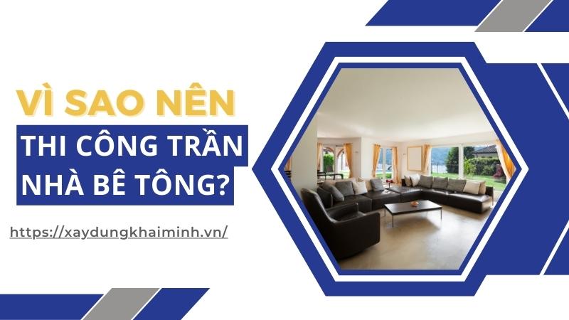 trần bê tông giả thạch cao