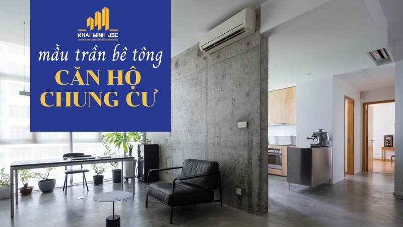 trần nhà bê tông đẹp