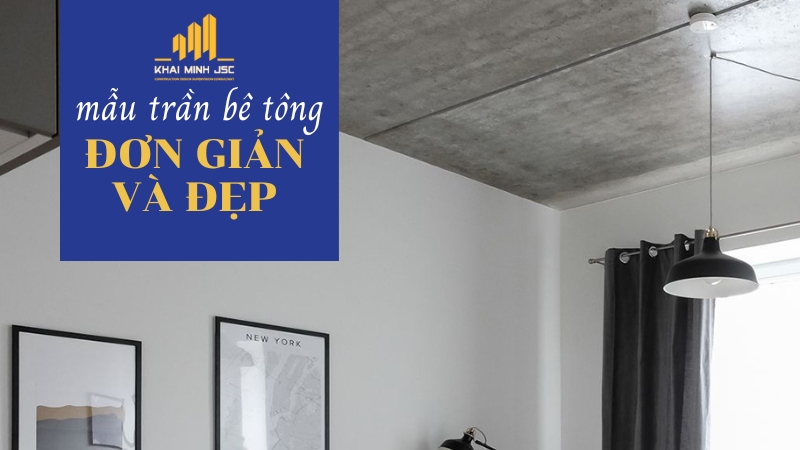 mẫu trần nhà bê tông đẹp