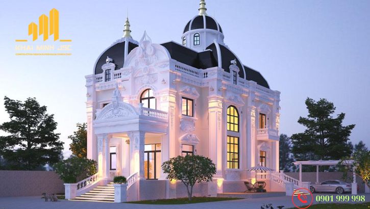 Thiết kế chiếu sáng sân vườn biệt thự đẹp