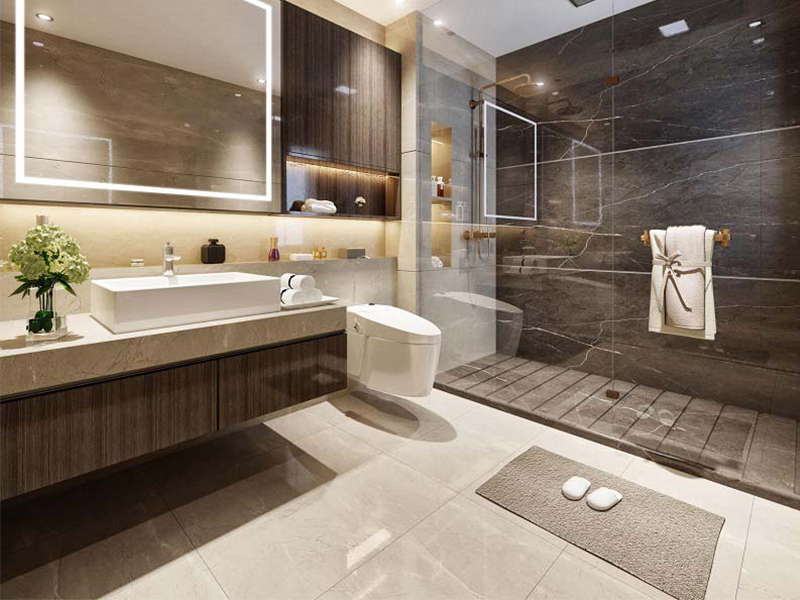 Trang trí nội thất phòng vệ sinh hiện đại