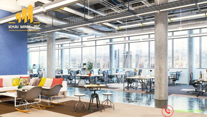 Nguyên tắc thiết kế văn phòng phong cách công nghiệp chuẩn