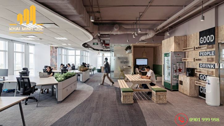 Nội thất thông minh tiết kiệm diện tích không gian văn phòng