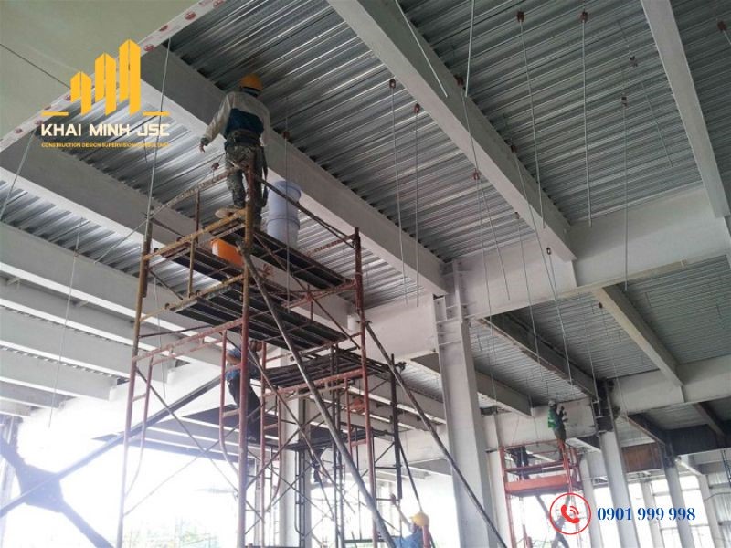 Sử dụng thép chống cháy khi thi công công trình cao tầng