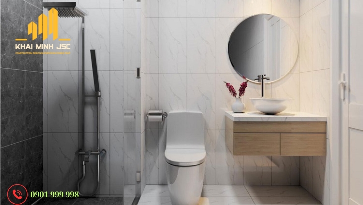 Cách sử dụng vật liệu nội thất cao cấp cho nhà vệ sinh bền vững, thẩm mỹ