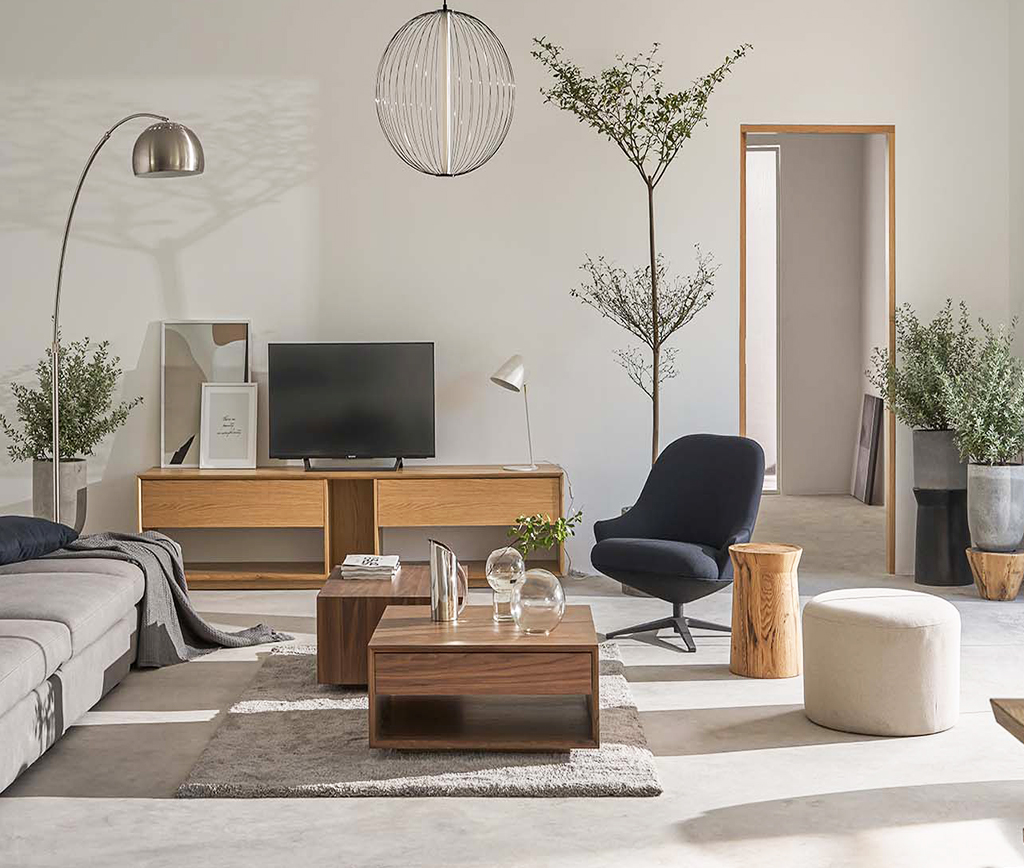 Vật liệu sử dụng trong phong cách thiết kế nội thất hiện đại