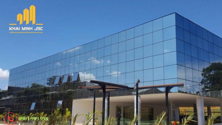 Kính cường lực mang đến diện mạo hiện đại, ấn tượng cho công trình