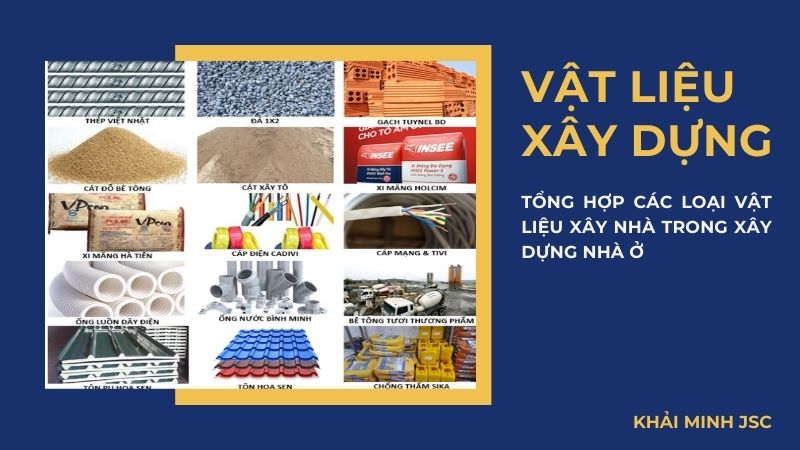 vật liệu xây dựng gồm những gì