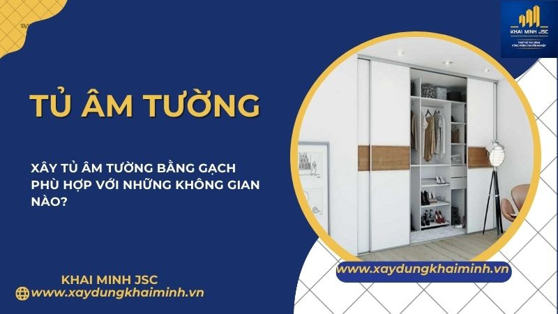 xây tủ âm tường