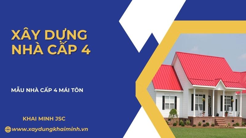 xây nhà cấp 4 bao nhiêu tiền
