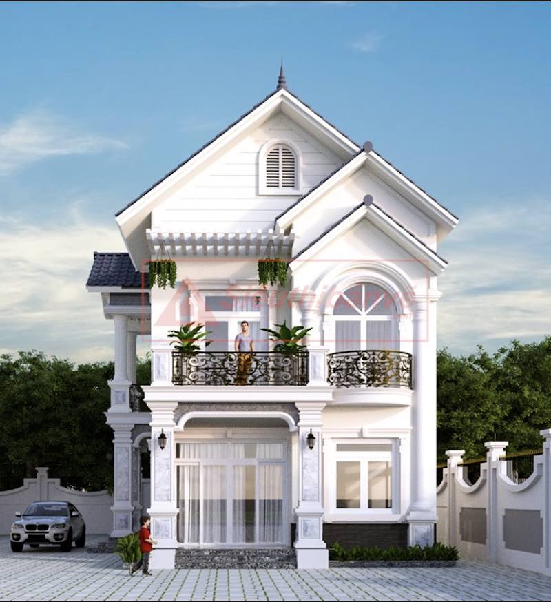 xây nhà ống 2 tầng 1 tum giá bao nhiêu