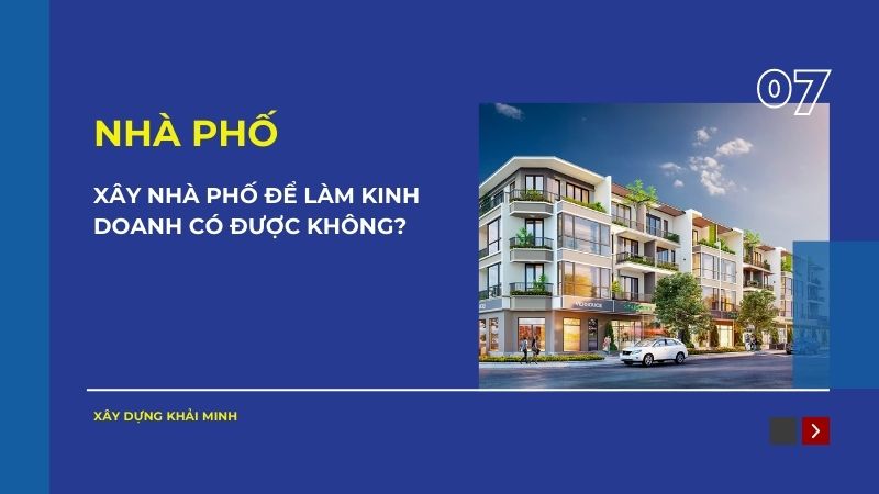 xây nhà phố kinh doanh