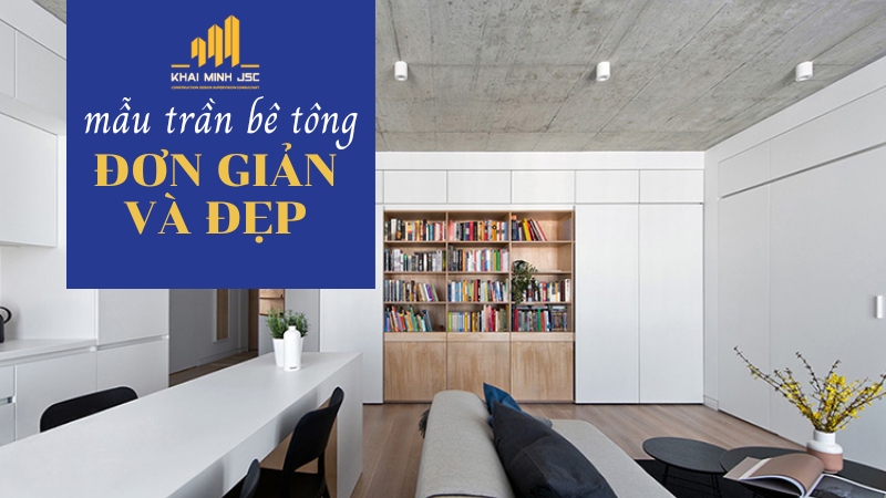 trần bê tông giả thạch cao